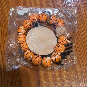 Basketball Charm Bracelet - Orange
